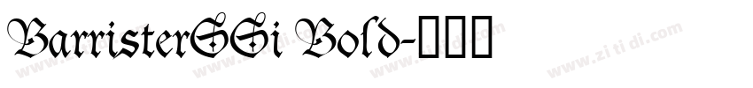 BarristerSSi Bold字体转换